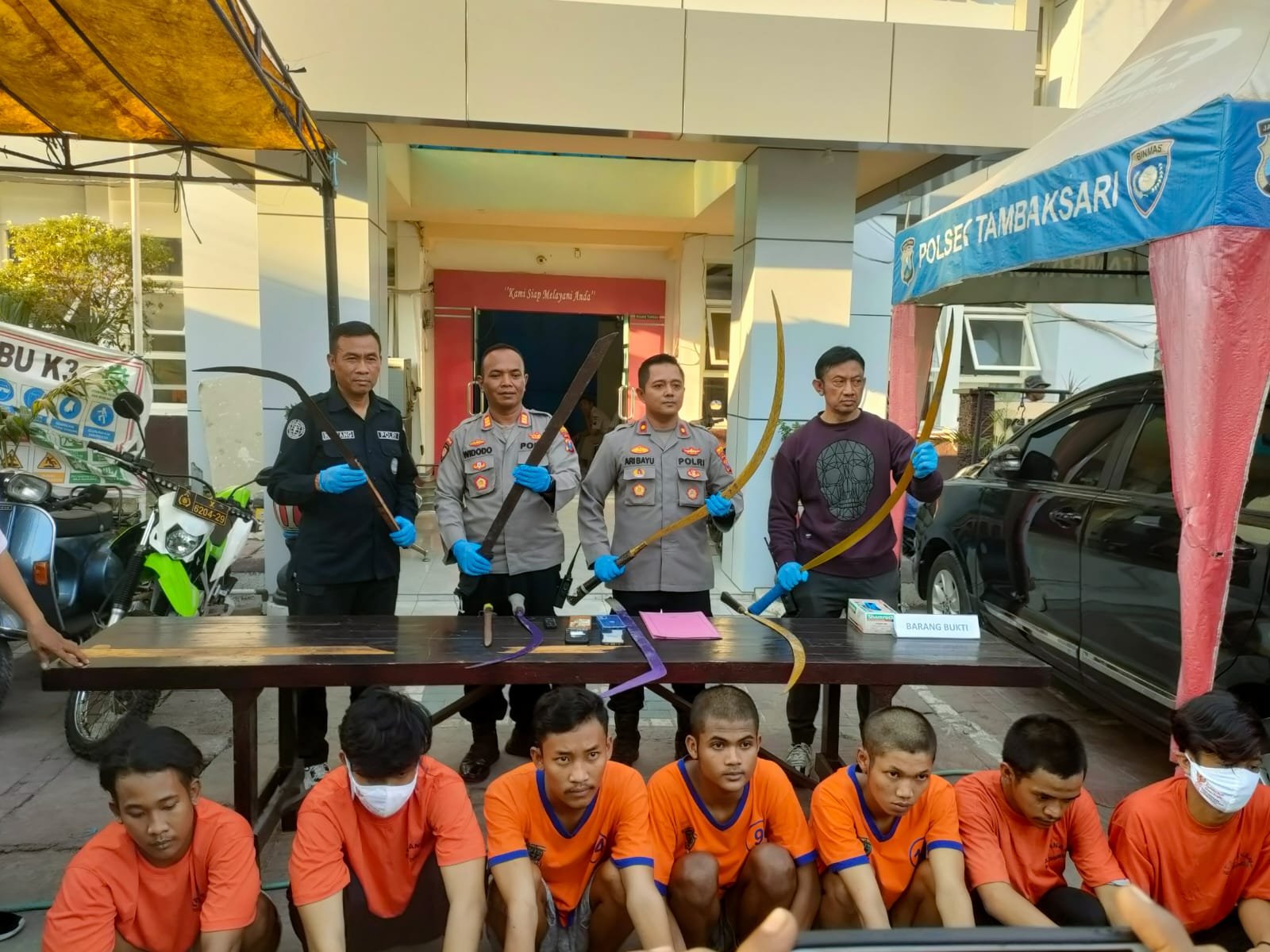 Kembali Berulah, 7 Anggota Gengster di Surabaya Ditangkap Polisi