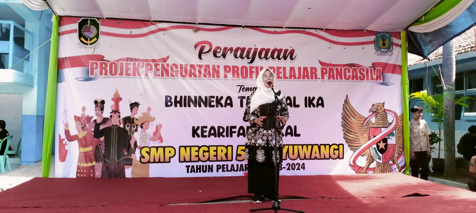 SMP N 5 Banyuwangi Tampilkan Kreasi Siswa Siswi Dalam Gelar Perayaan Karya P5 Projek Penguatan Profil Pelajar Pancasila.