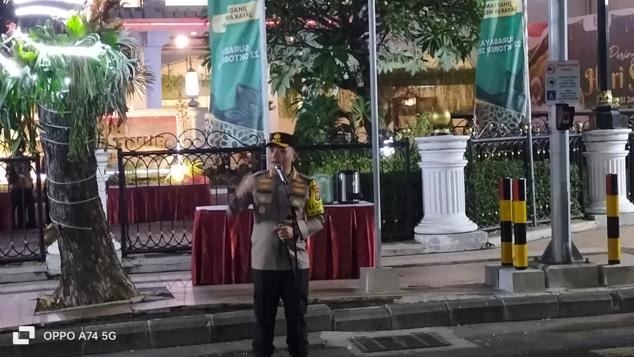 Polrestabes Sukses Amankan Puncak Hari Santri dan Kunjungan Presiden Di Surabaya