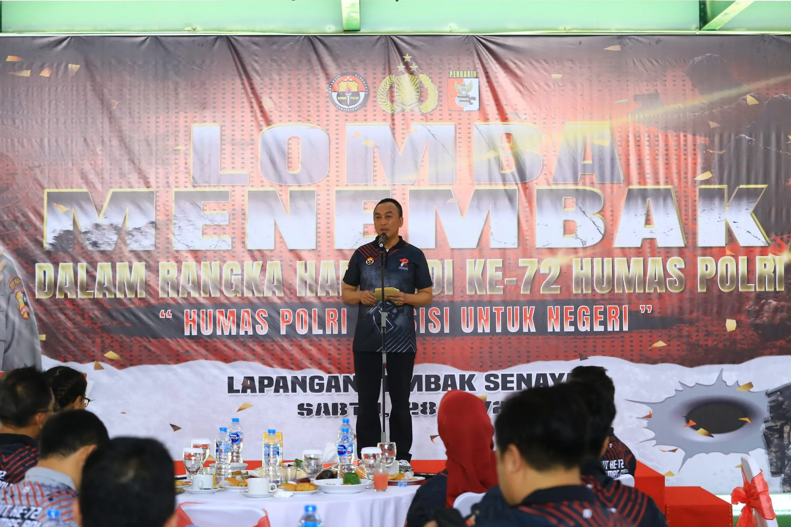 Kadiv Humas Polri Buka Pertandingan Menembak Pemimpin Redaksi 