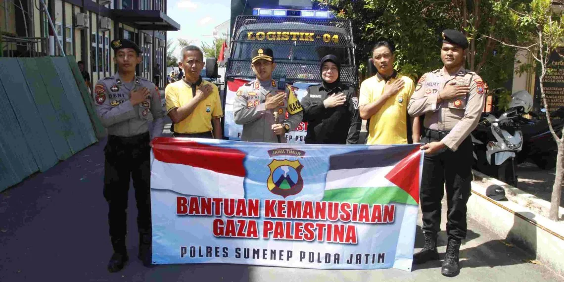 Polres Sumenep Salurkan Bantuan Kemanusian Untuk Palestina