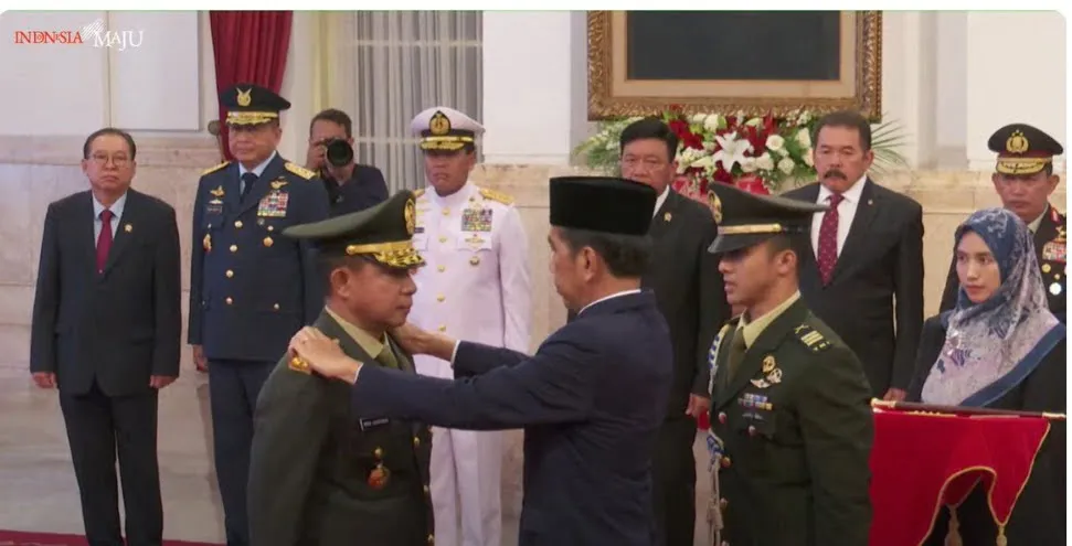 Presiden Jokowi Lantik Jenderal Agus Subianto Jadi Panglima TNI