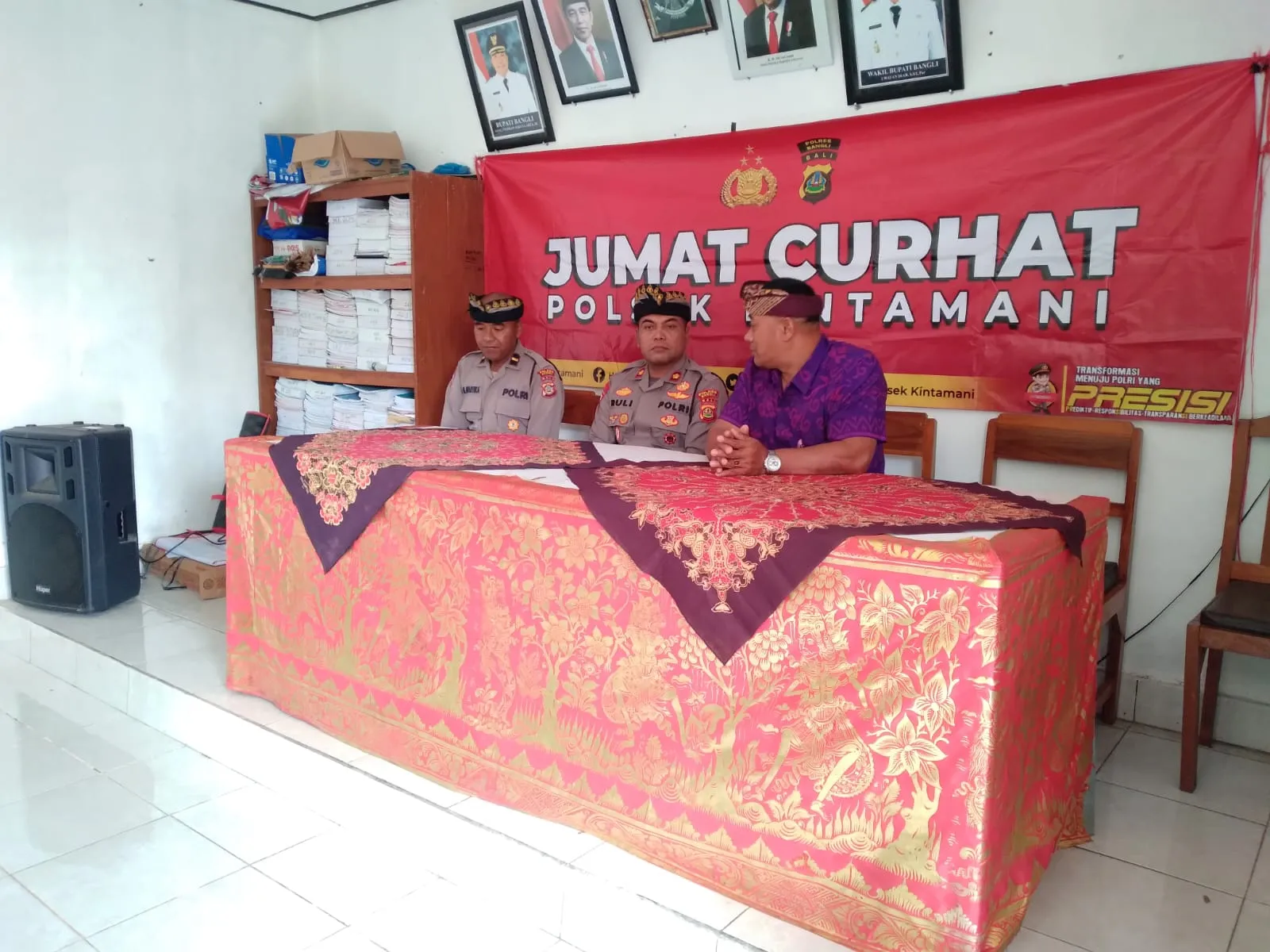 Serap Keluhan dan Aspirasi Masyarakat, Kali Ini Polsek Kintamani Melaksanakan Jumat Curhat di Desa Manikliyu