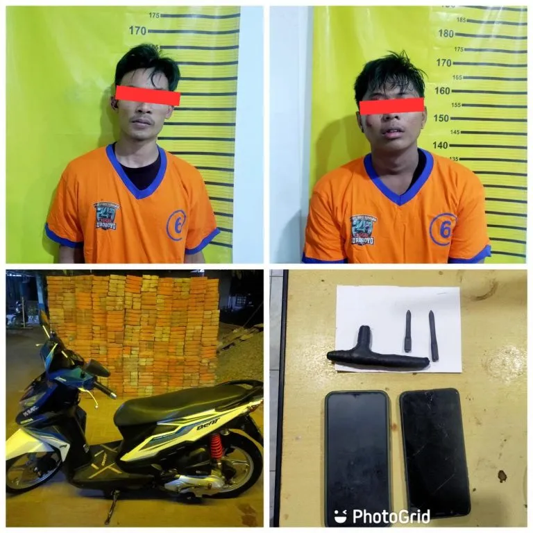 Dua Maling Motor Tertangkap Warga, Beruntung Polisi Garcep Langsung Mengamankannya Saat Hendak Dimasa