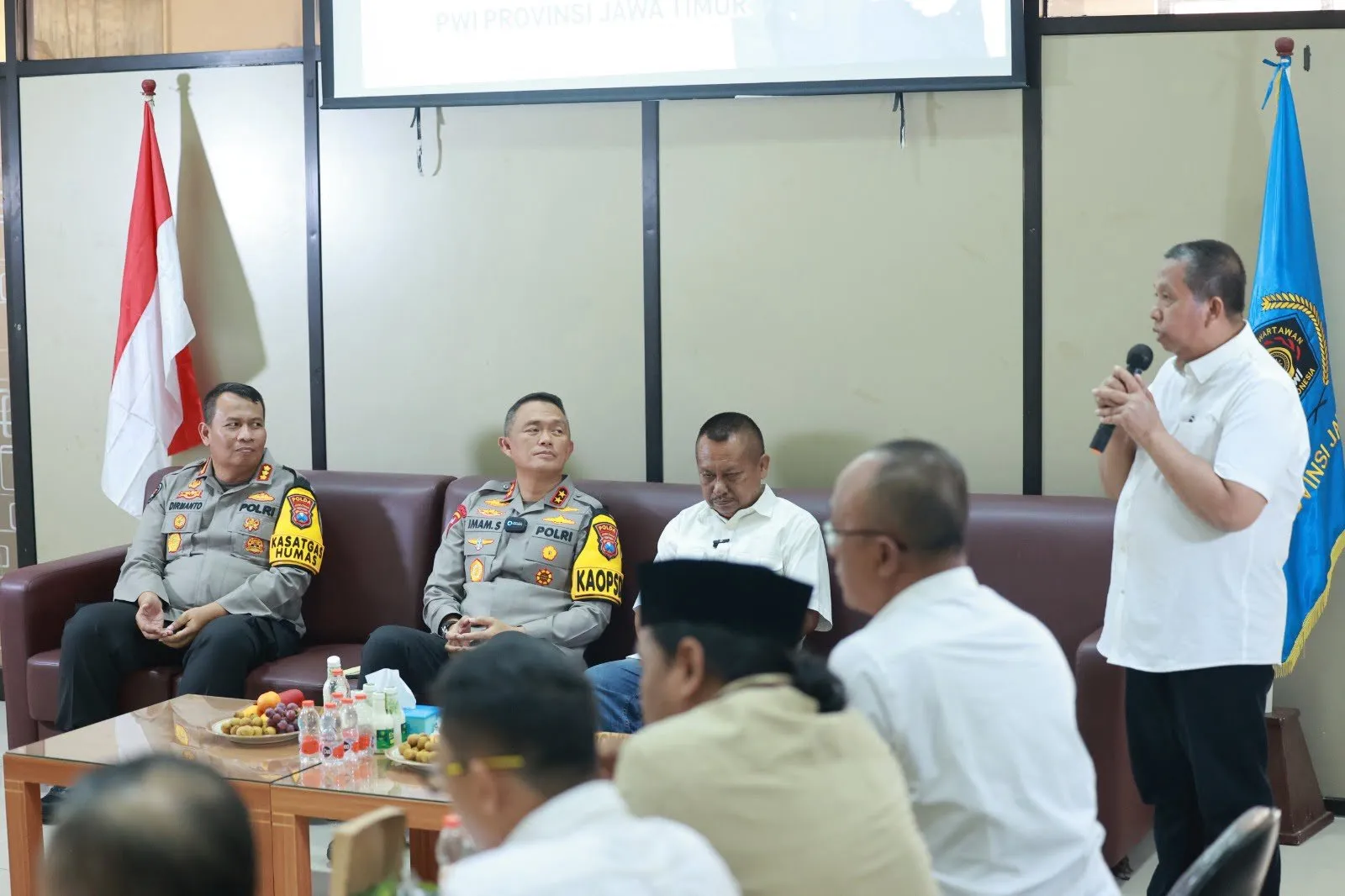 Kapolda Jatim Kunjungi Kantor PWI Jawa Timur Perkuat Sinergitas Untuk Wujudkan Pemilu 2024 yang Damai