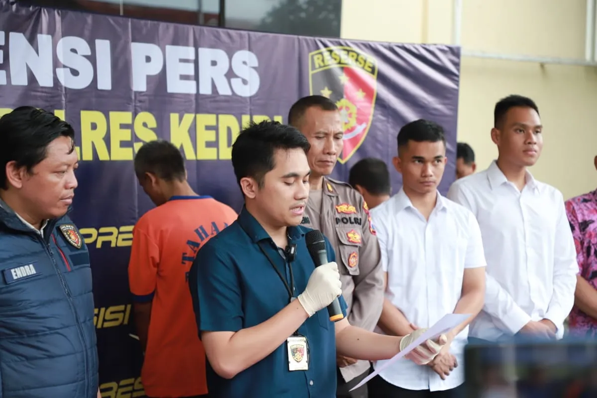 Polres Kediri Berhasil Amankan Dua Pria Tersangka Spesialis Curanmor