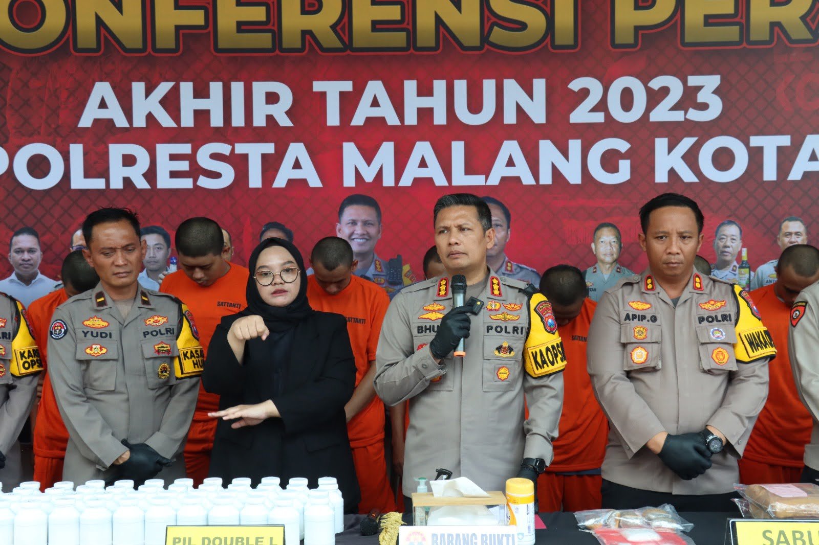 Polresta Malang Kota Berhasil Mengungkap 1.086 Kasus Sepanjang Tahun 2023