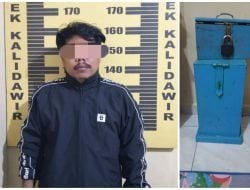 Seorang Pria berinisial DH (33) warga Sananwetan, Kota Blitar ditangkap petugas usai beraksi membobol kotak amal di Masjid Al Fatah Dusun Winong, Desa Winong, Kecamatan Kalidawir, Kabupaten Tulungagung.
