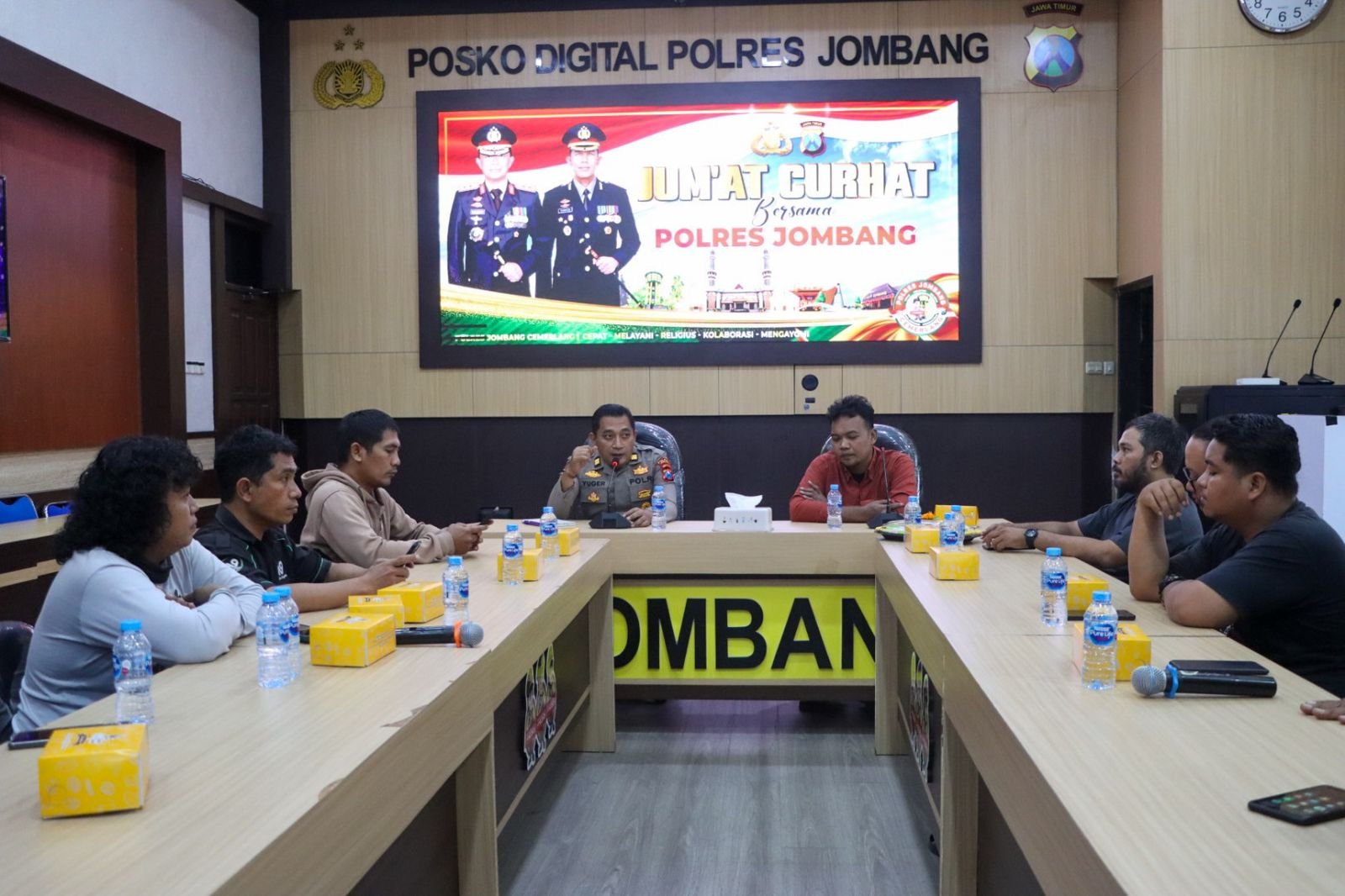 Gelar Jumat curhat polres Jombang bersama IJTI