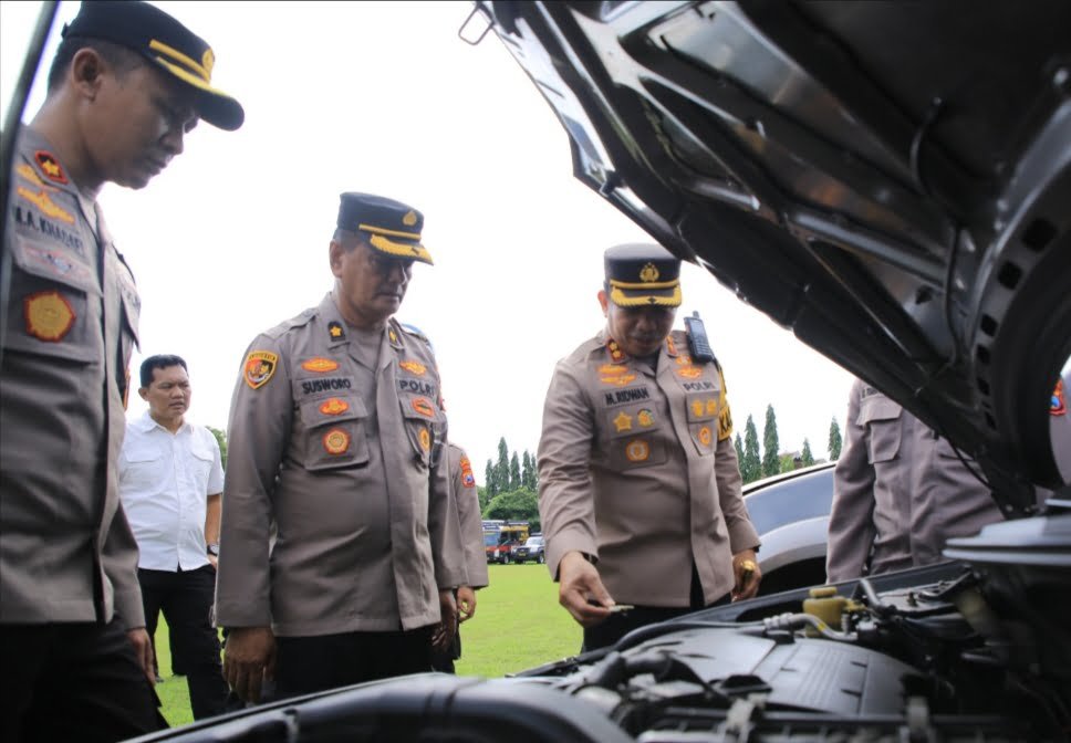 Kapolres Ngawi Cek Kendaraan Dinas, Pastikan Siap Amankan