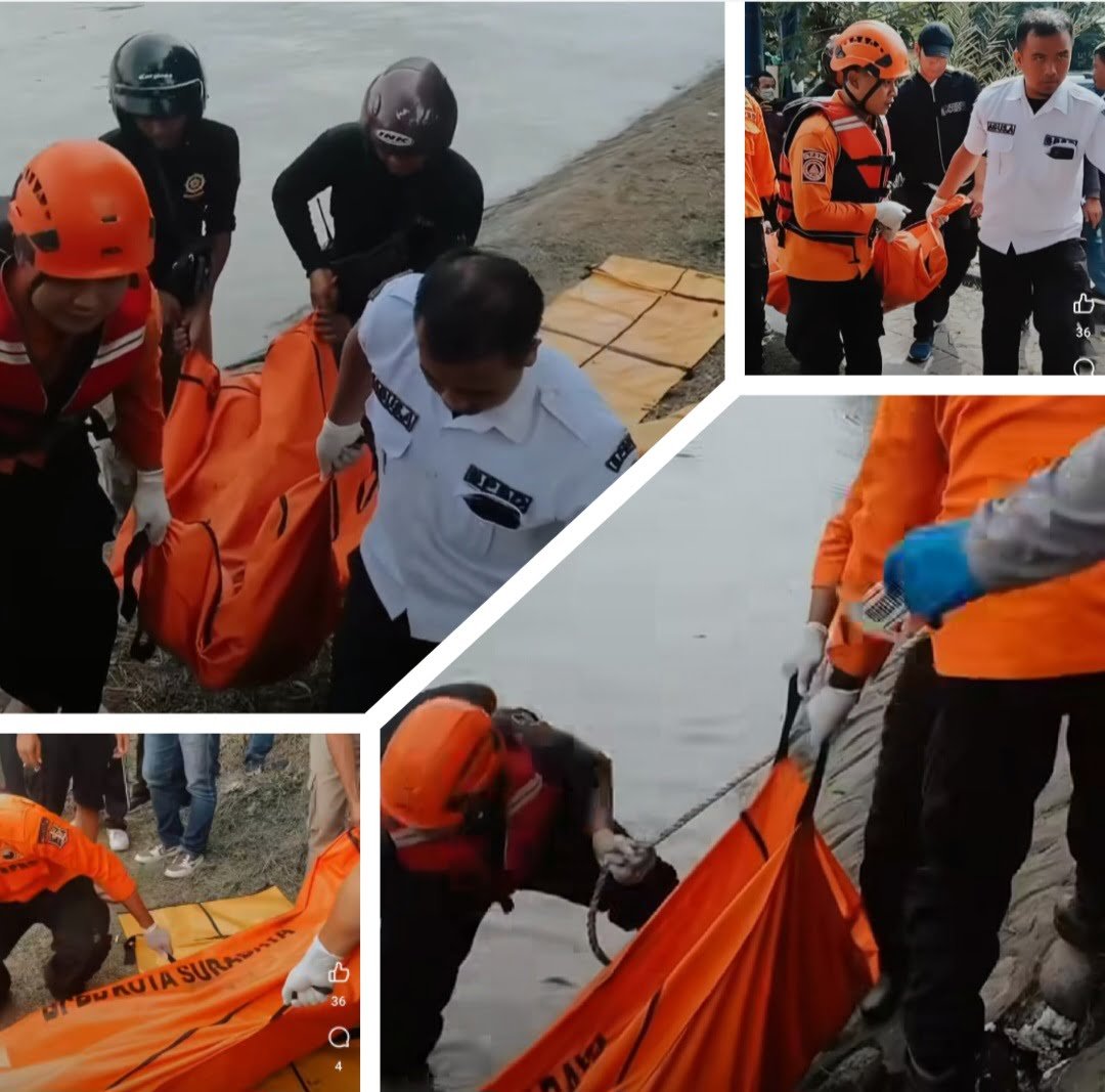 Awal mula Jenazah pria ditemukan warga mengapung di sekitaran sungai rolak wedok, jalan ngagel pada (28/2/24) jam 07.48 pagi tadi.