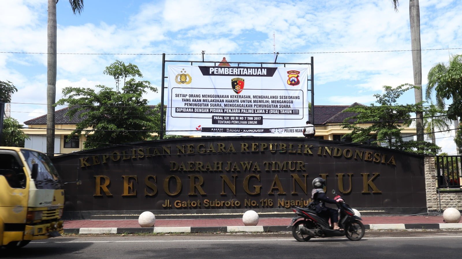 Kapolres Nganjuk Imbau Masyarakat Tidak Menghalangi Pemilu 2024:Ancaman Pidana Bagi Pelanggar