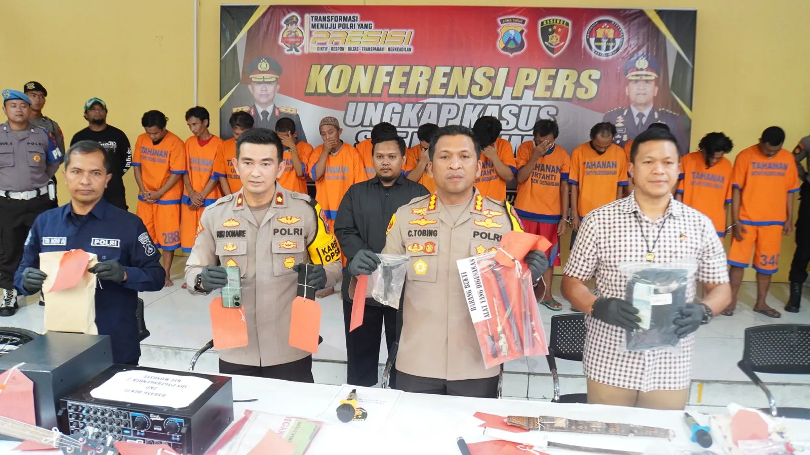 Polisi Sidoarjo Ungkap Kasus 3C Selama Sebulan