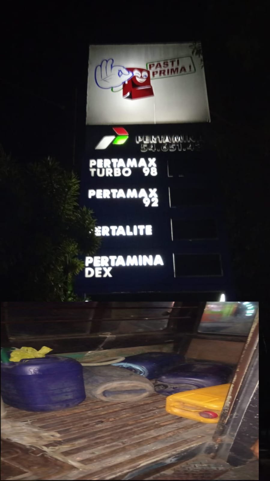 Terpantaunya "SPBU  54.651.43 Nakal" Di kota Malang