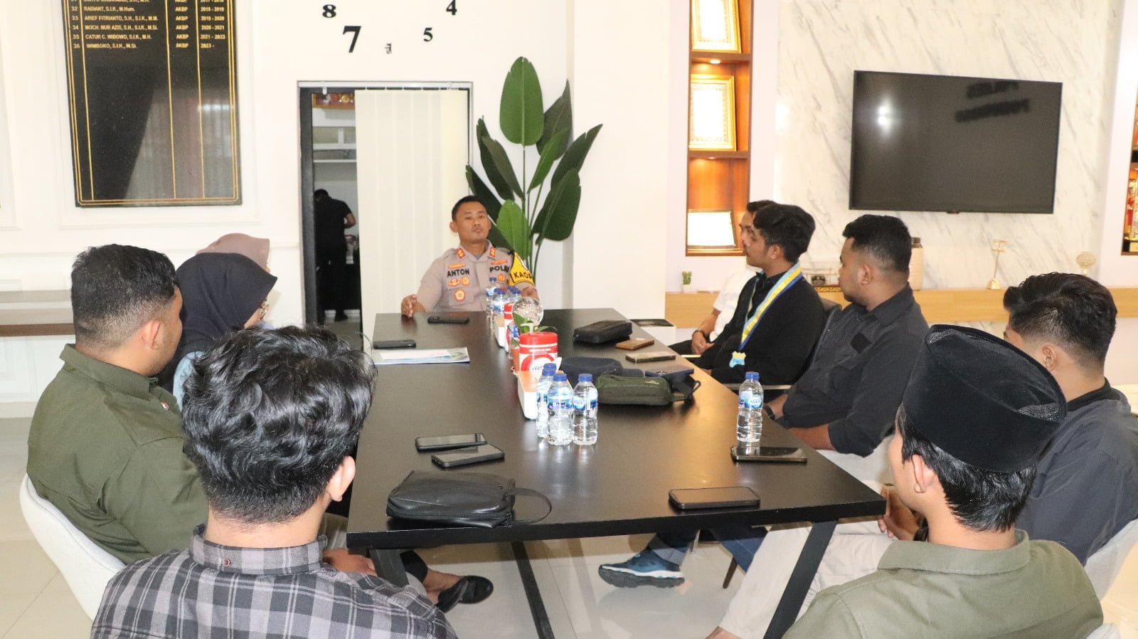 Cooling System, Kapolres Ponorogo Silaturahmi dengan PC PMII Pasca Pungut Suara Pemilu 2024