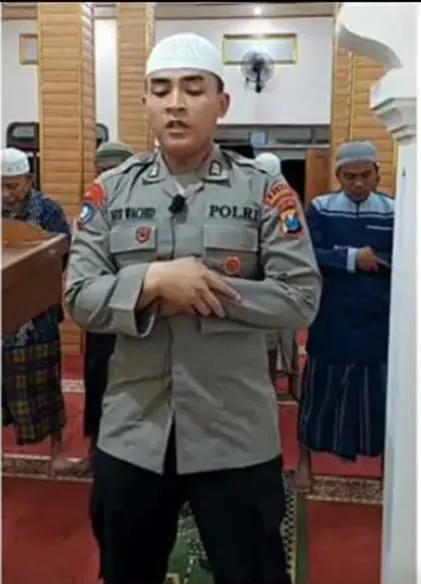 Salah Satu Anggota Polres Bondowoso Terpilih Masuk Final Lomba Imam Masjid Muhammadiyah Jatim