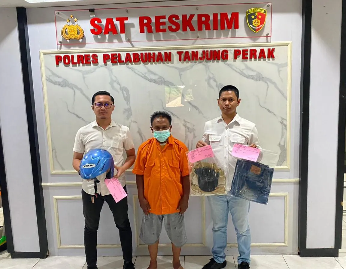 Tim Unit I Jatanras Polres Pelabuhan Tanjung Perak Berhasil Tangkap Resedivis Curanmor