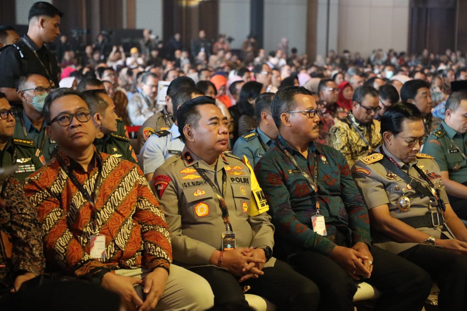 Wakapolda Bali Brigjen. Pol. Dr. I Gusti Kade Budhi Harryarsana, S.I.K., S.H., M.Hum., menghadiri Business Matching 2024 yang dilaksanakan di The Meru Sanur (7/3/2024).