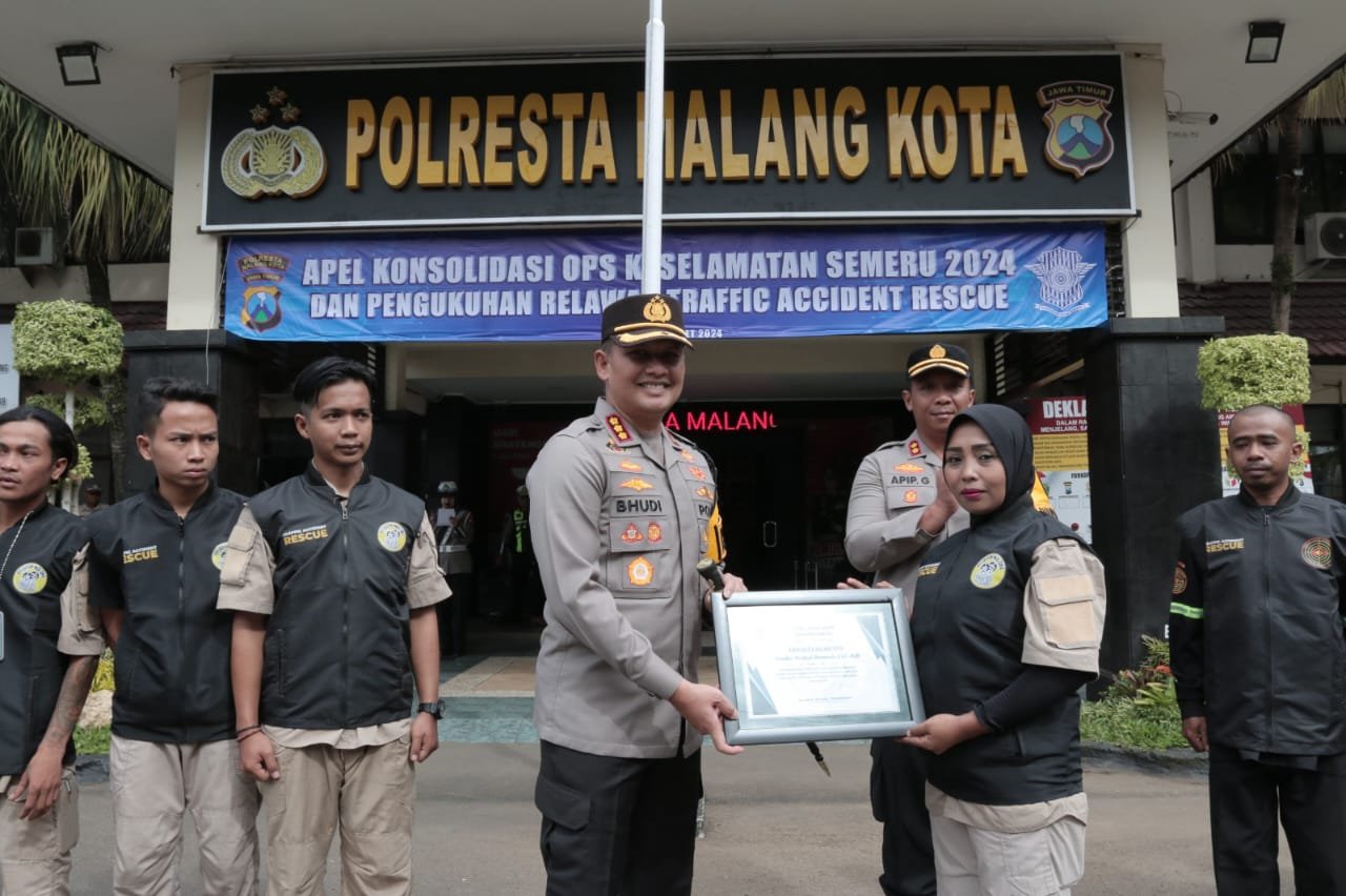 Tekan Fatalitas Lakalantas Polresta Malang Kota Resmikan "Traffic Accident Rescue"