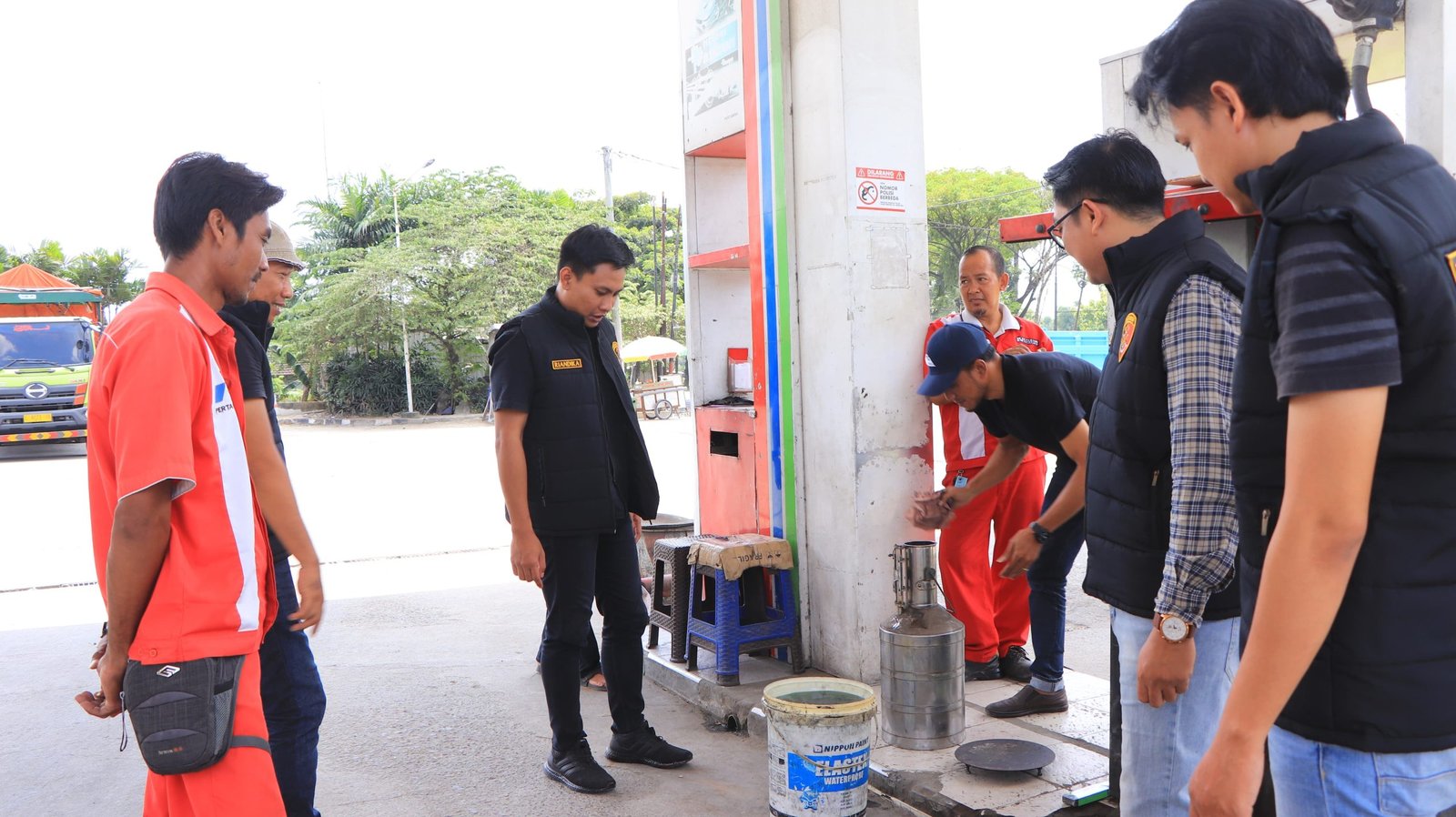 Antisipasi Kelangkaan BBM dan Elpiji Jelang Lebaran, Tipidter Polres Tuban Cek SPBU dan SPPBE