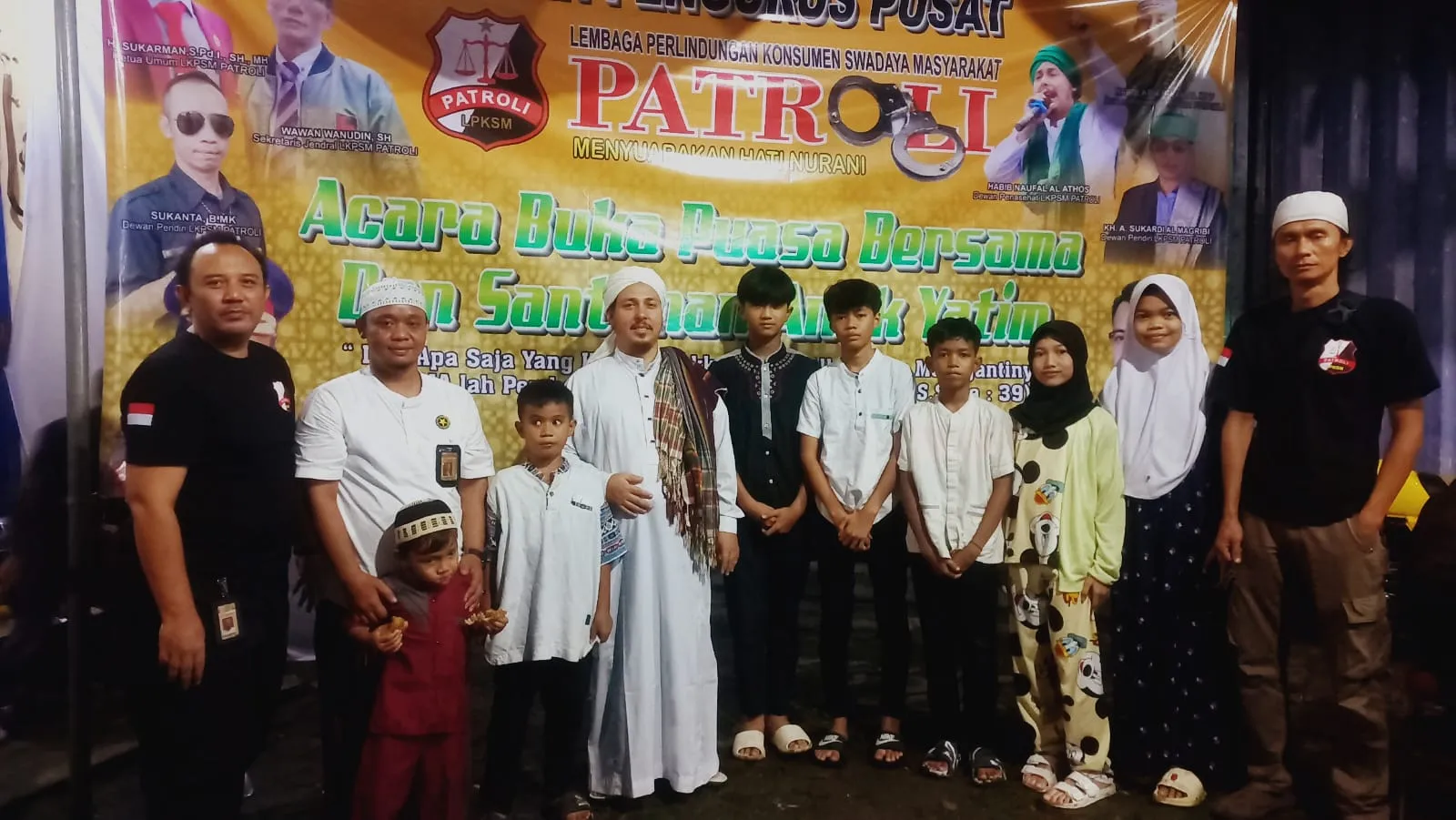 Momen Ramdhan, DPP LPKSM PATROLI Gelar Berbagi Takjil dan Buka Bersama serta Santunan Anak Yatim