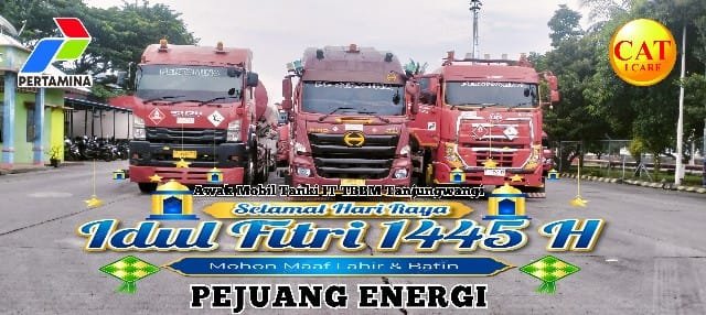 Hari Raya Idul Fitri 1445 Hijriah/2024 Masehi, Awak Mobil Tanki (AMT)/Supir Cahaya Andhika Tamara (CAT) Banyuwangi turut serta menjadi bagian penting pertamina IT TBBM Tanjung wangi dalam mendistribusikan BBM ke SPBU, Pertashop, dan sebagainya di seluruh Karesidenan Besuki yang meliputi Banyuwangi, Situbondo, Bondowoso dan Jember demi menjaga ketahanan energi mulai ramadhan H-3.