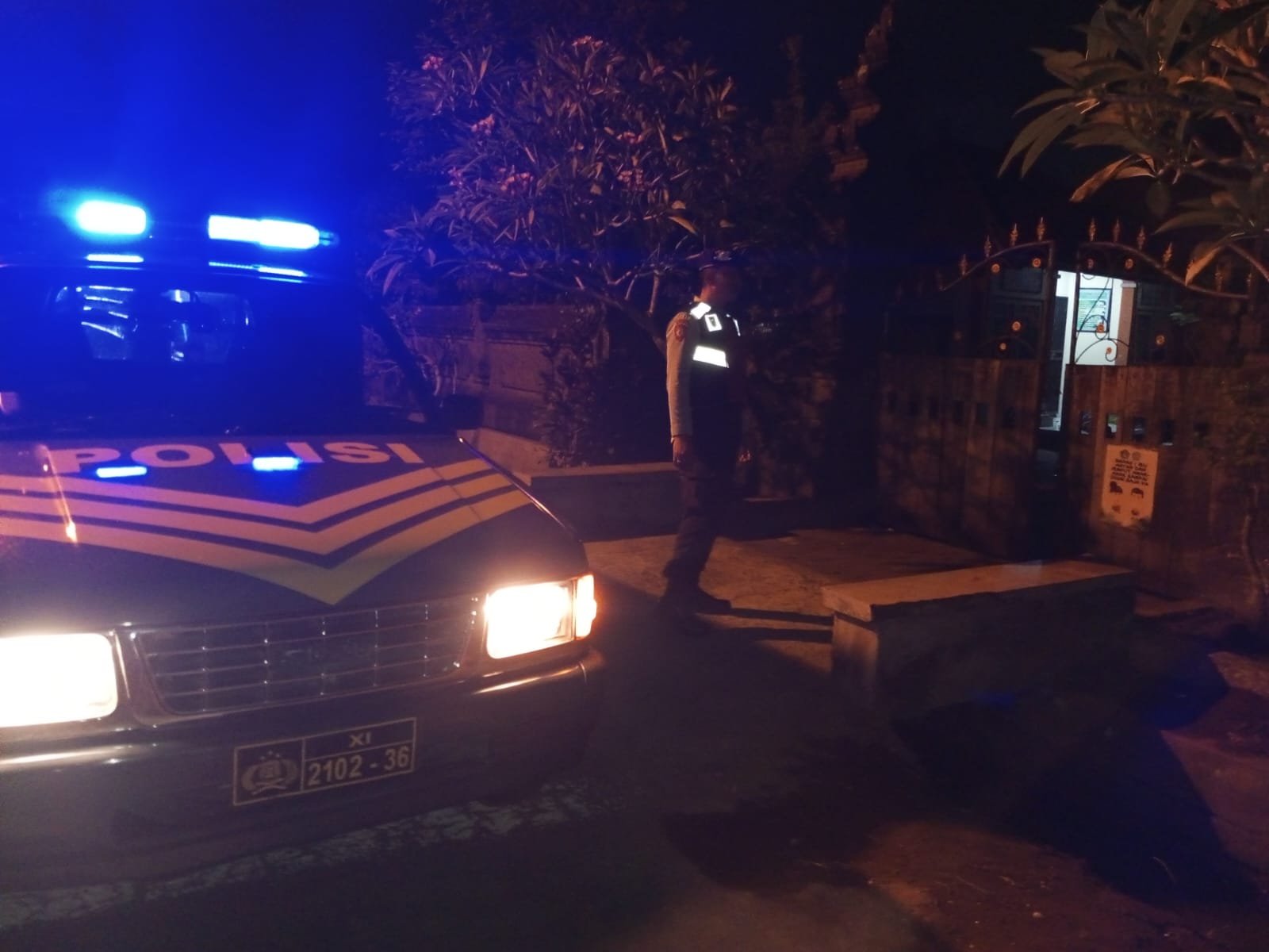 Polsek Mengwi Gelar Blue Light Patrol Subuh Antisipasi Gangguan Kriminalitas