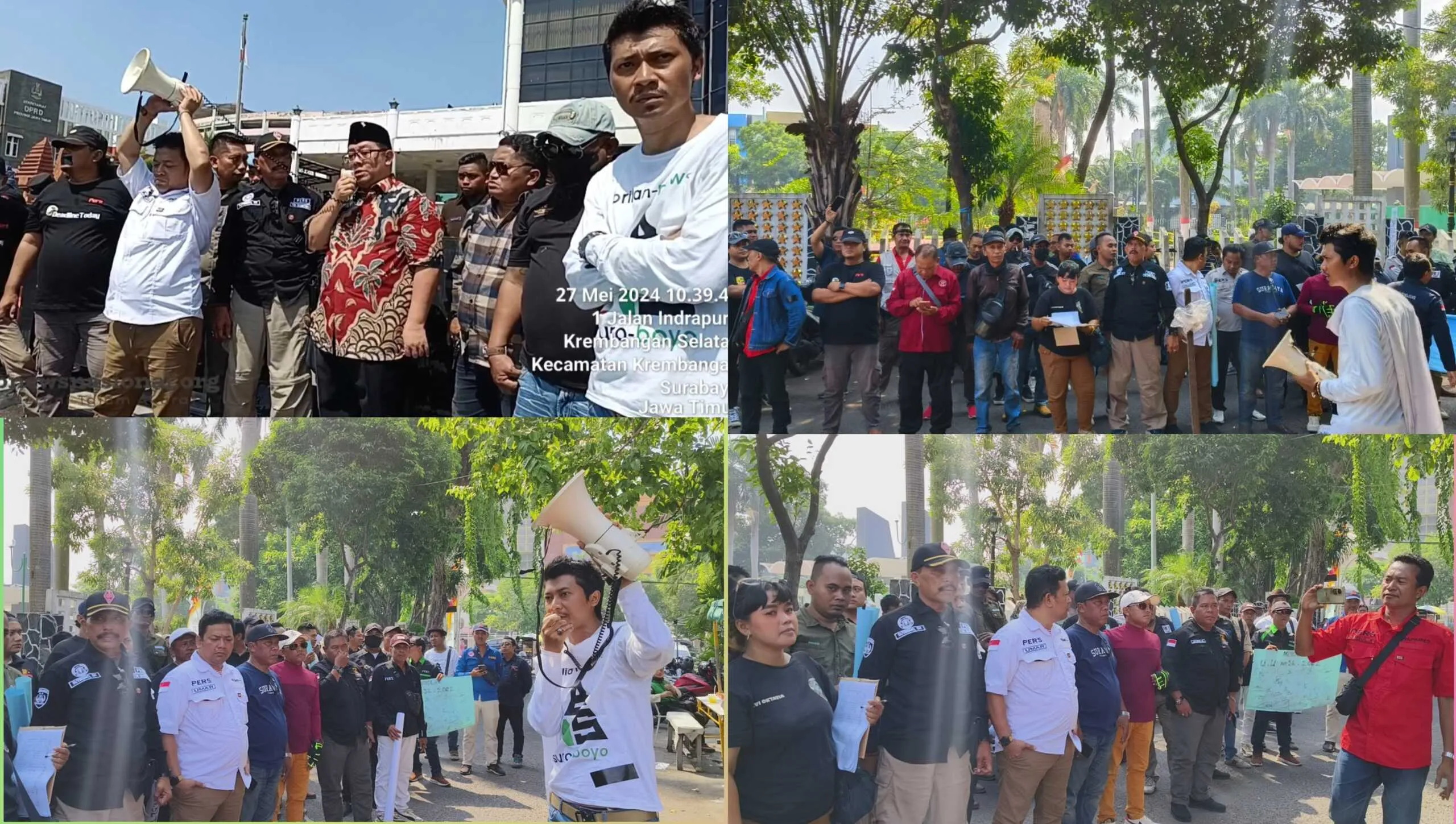 Datangi Gedung DPRD Jatim, Ratusan Jurnalis Surabaya Dan Luar kota Sampaikan Aspirasi Tolak RUU No 23 Tahun 2022