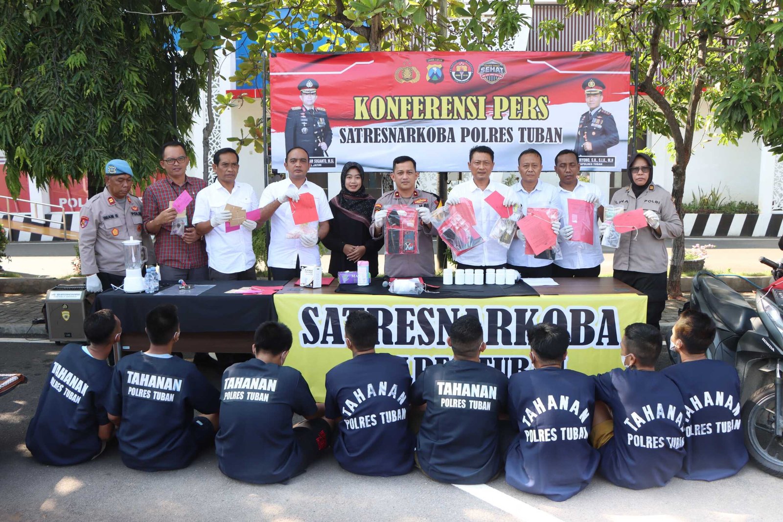 Polres Tuban Ungkap 6 Kasus Narkotika Dan Amankan 7 Tersangka  