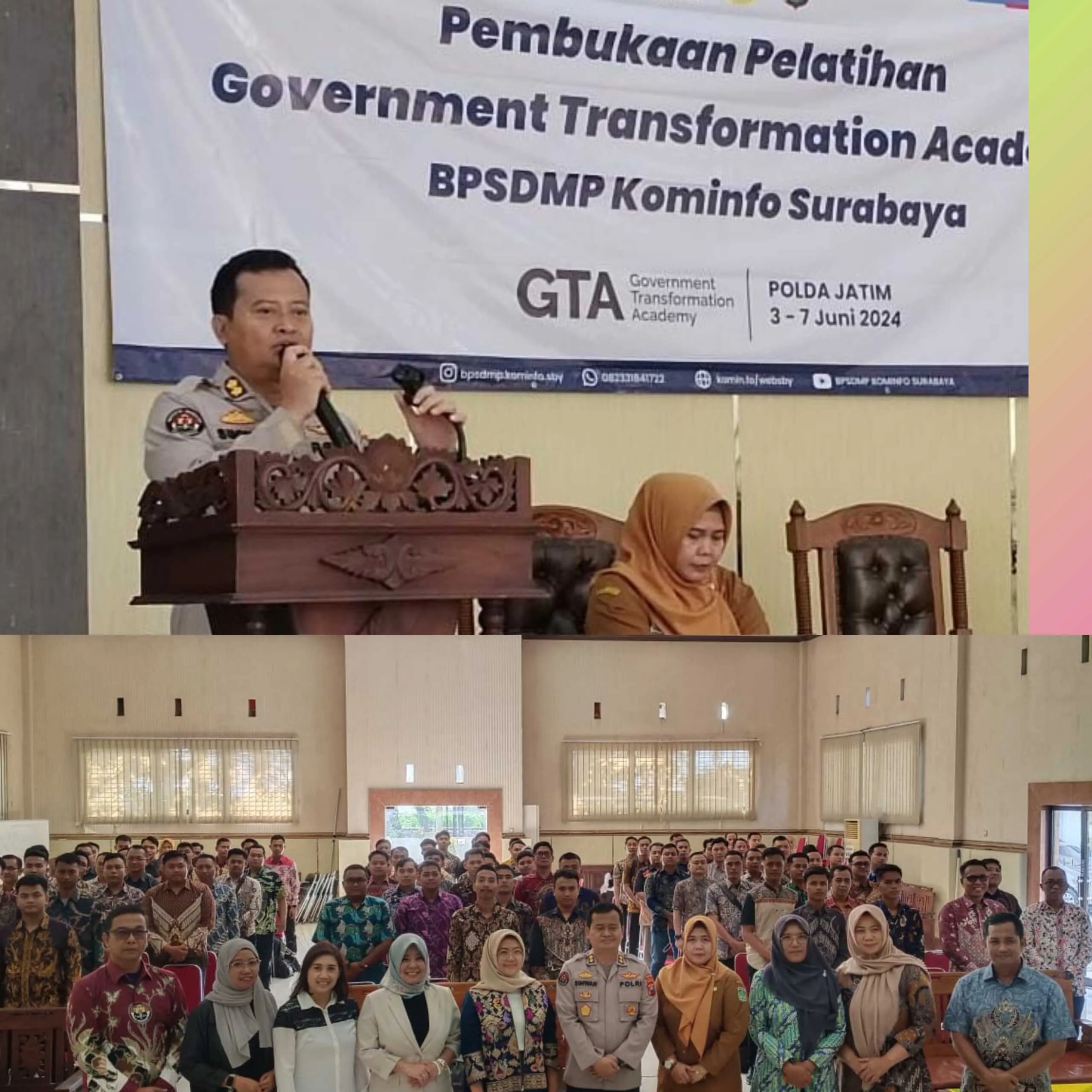 Tingkatkan Kemampuan Bidhumas Polda Jatim Gelar Pelatihan Goverment Transformation Academy