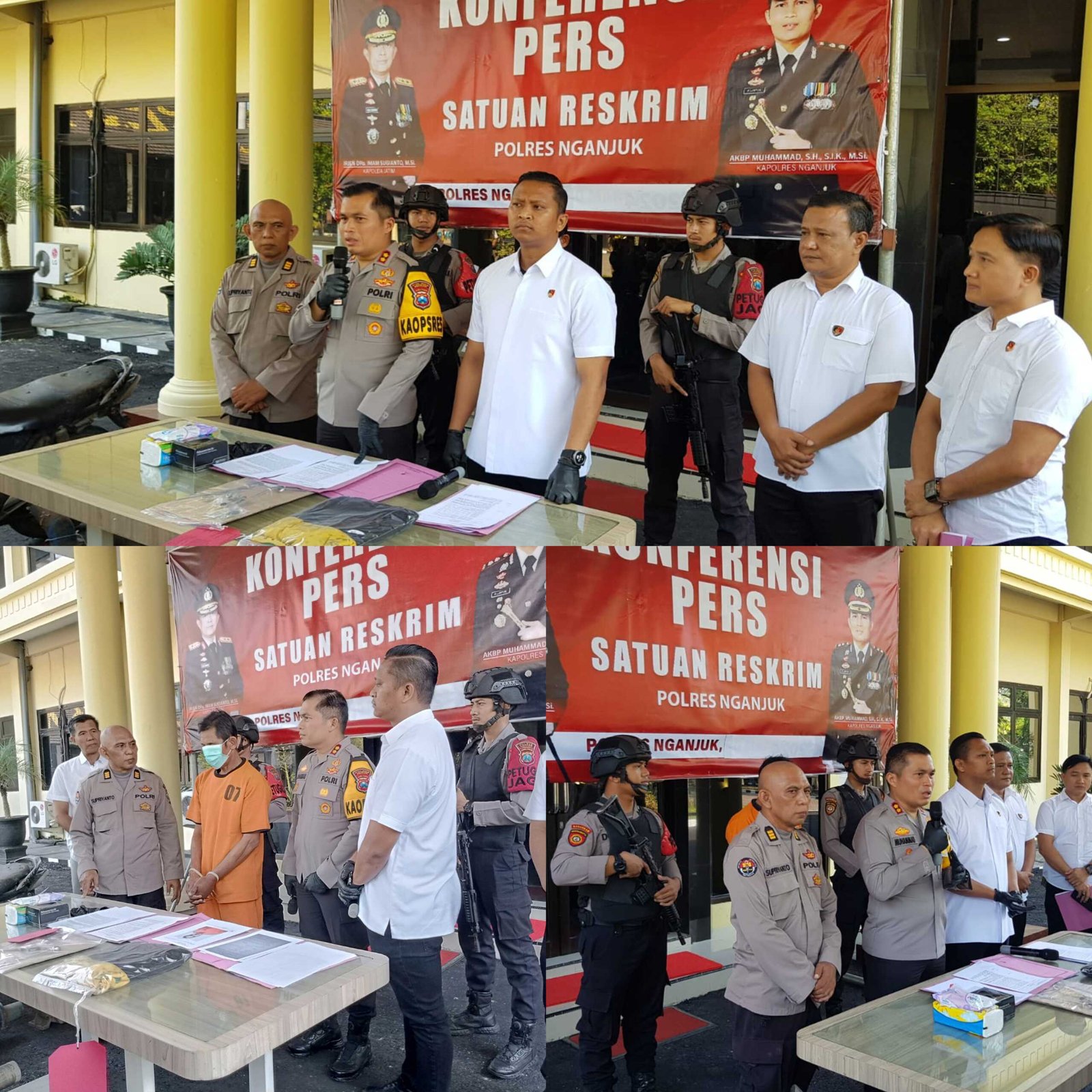 Polres Nganjuk Tangkap Pelaku Pencuri Pompa Air Pertanian yang Beraksi di 8 TKP