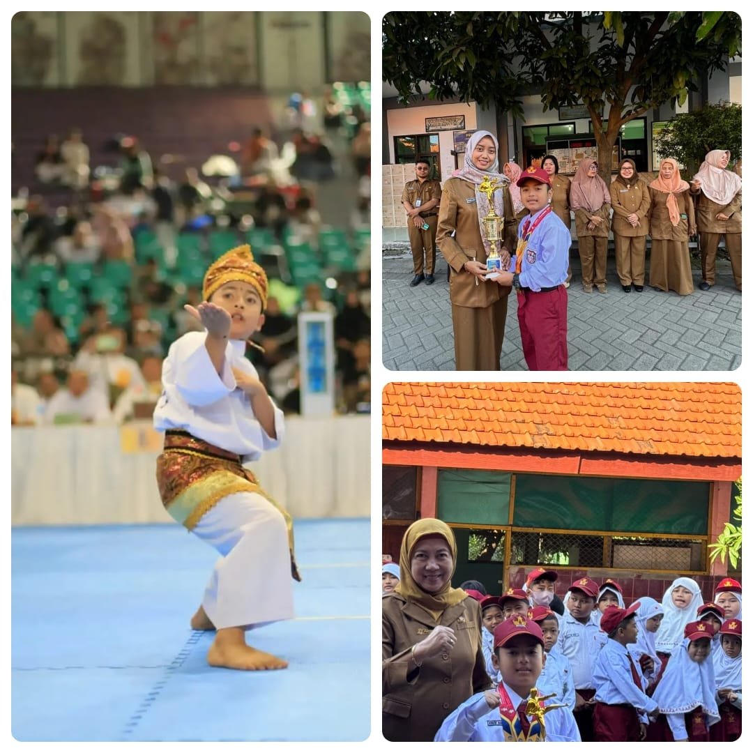 Kenzie Siswa SDN Ujung XIII Surabaya Berhasil Menjuarai Kejuaraan Satria Airlangga Cup IX 2024