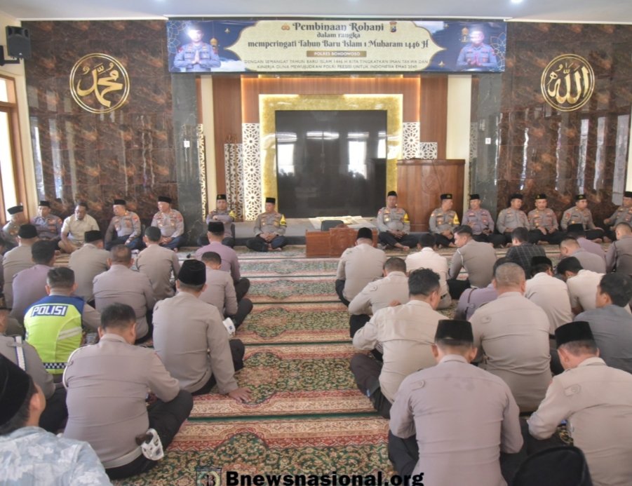 Polres Bondowoso Melaksanakan Kegiatan Memperingati 1 Muharram 1446 H