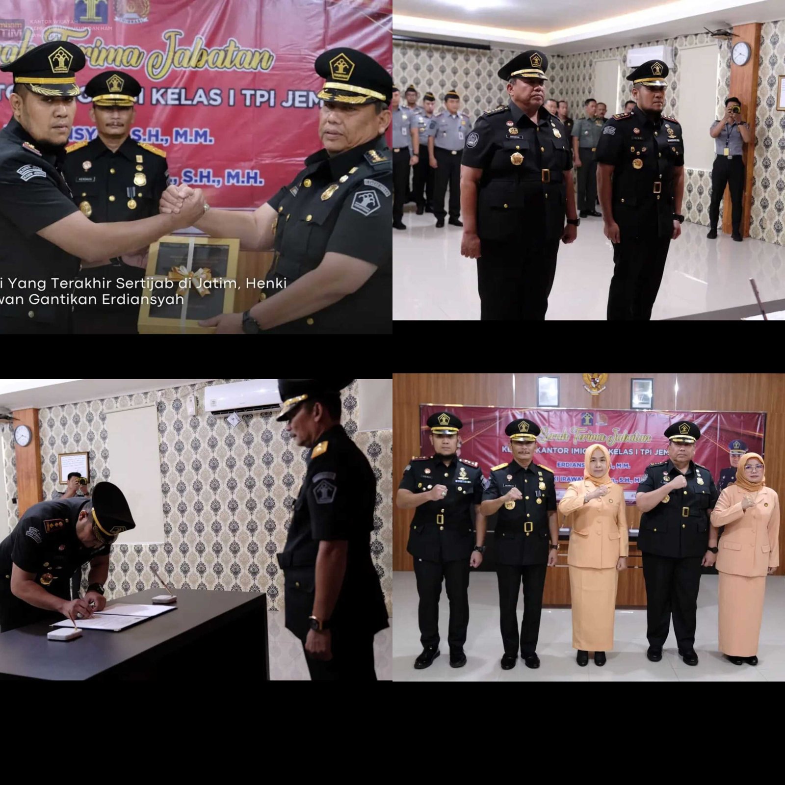 Jadi Yang Terakhir Sertijab di Jatim, Henki Irawan Gantikan Erdiansyah