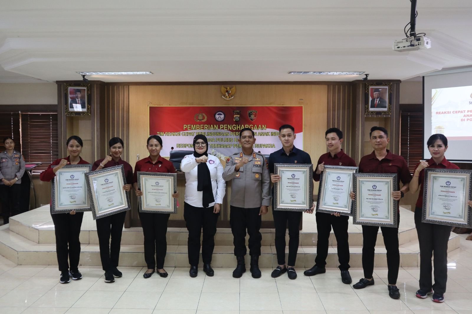 Polres Badung Terima Penghargaan dari Tim Reaksi Cepat (TRC) 