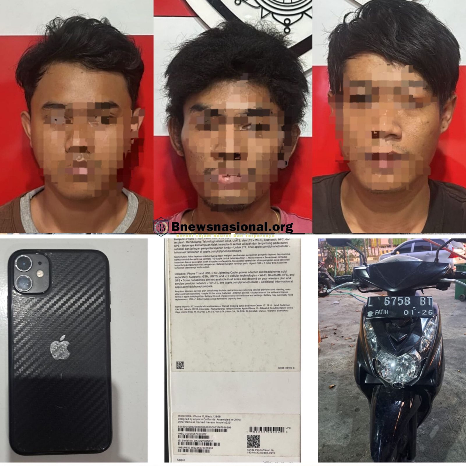 Respon Cepat Polres Tanjungperak Berhasil Mengamankan Komplotan Jambret di Surabaya