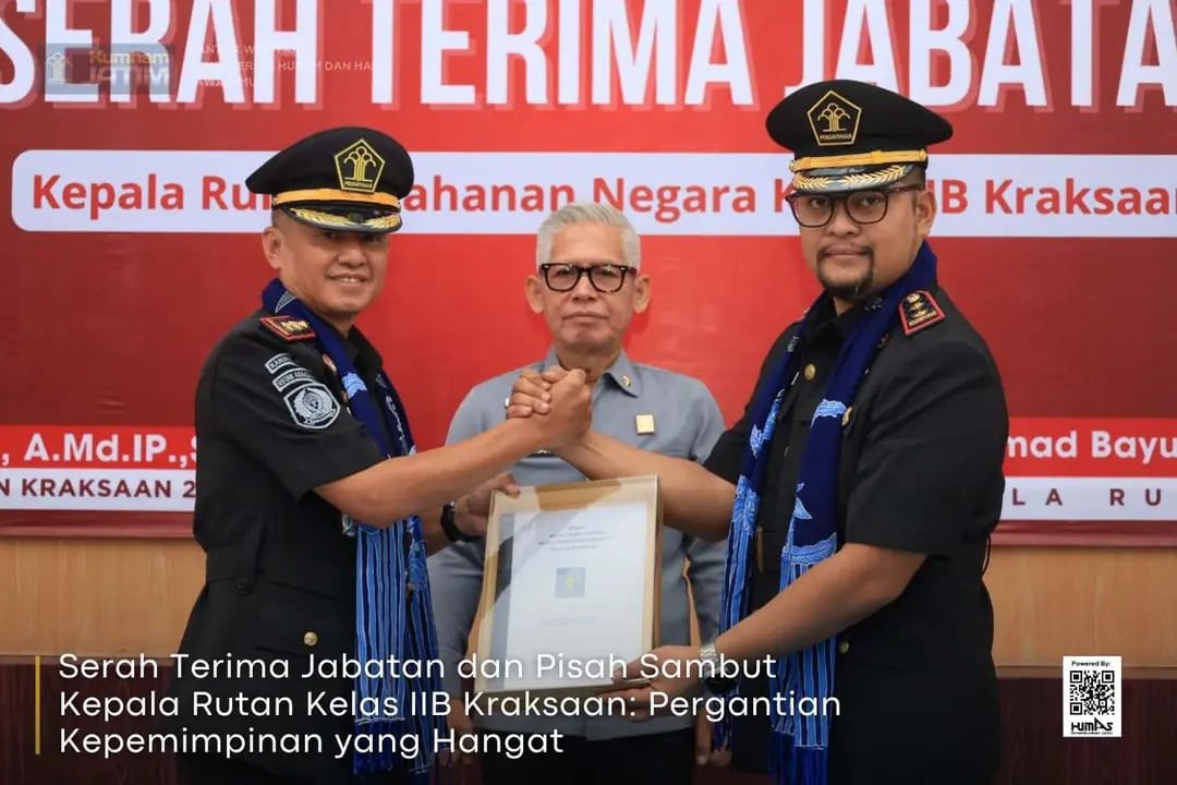 Serah Terima Jabatan dan Pisah Sambut Kepala Rutan Kelas IIB Kraksaan: Pergantian Kepemimpinan yang Hangat
