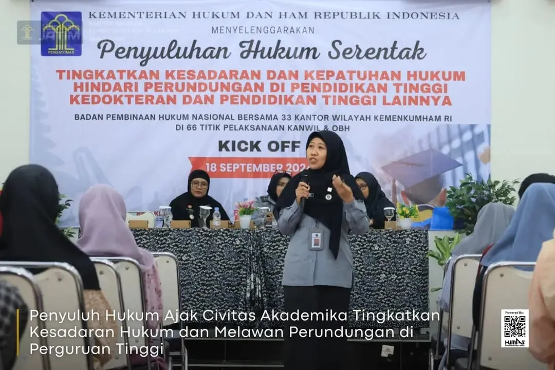 Penyuluh Hukum Ajak Civitas Akademika Tingkatkan Kesadaran Hukum dan Melawan Perundungan di Perguruan Tinggi