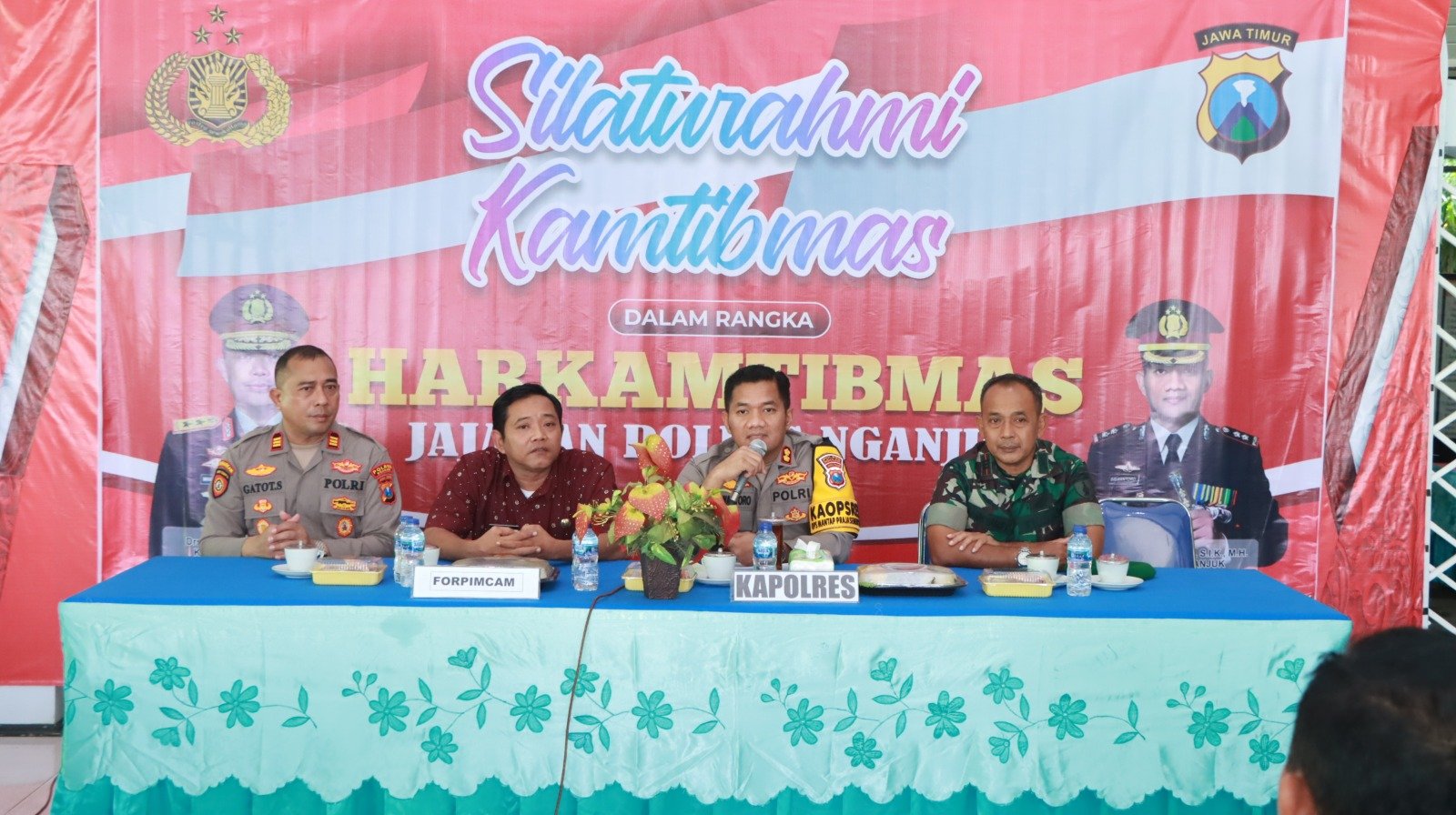Kapolres Nganjuk Gelar Silaturahmi Kamtibmas, Upaya Cooling System dan Pupuk Sinergisitas Jelang Pilkada Serentak 2024