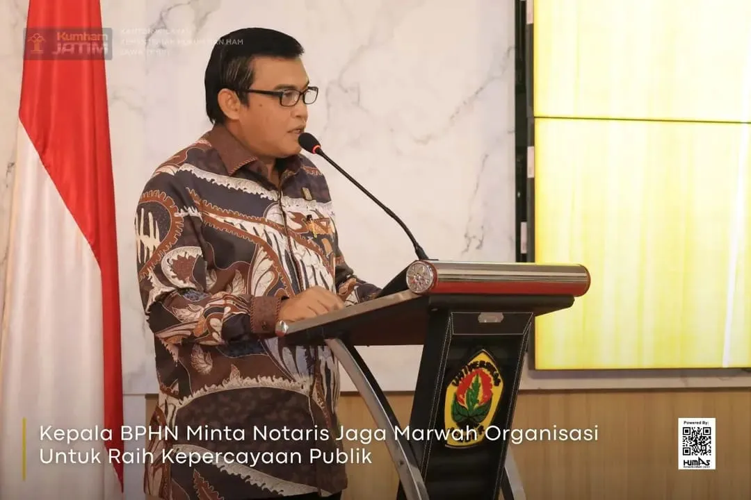 Kepala BPHN Minta Notaris Jaga Marwah Organisasi Untuk Raih Kepercayaan Publik 
