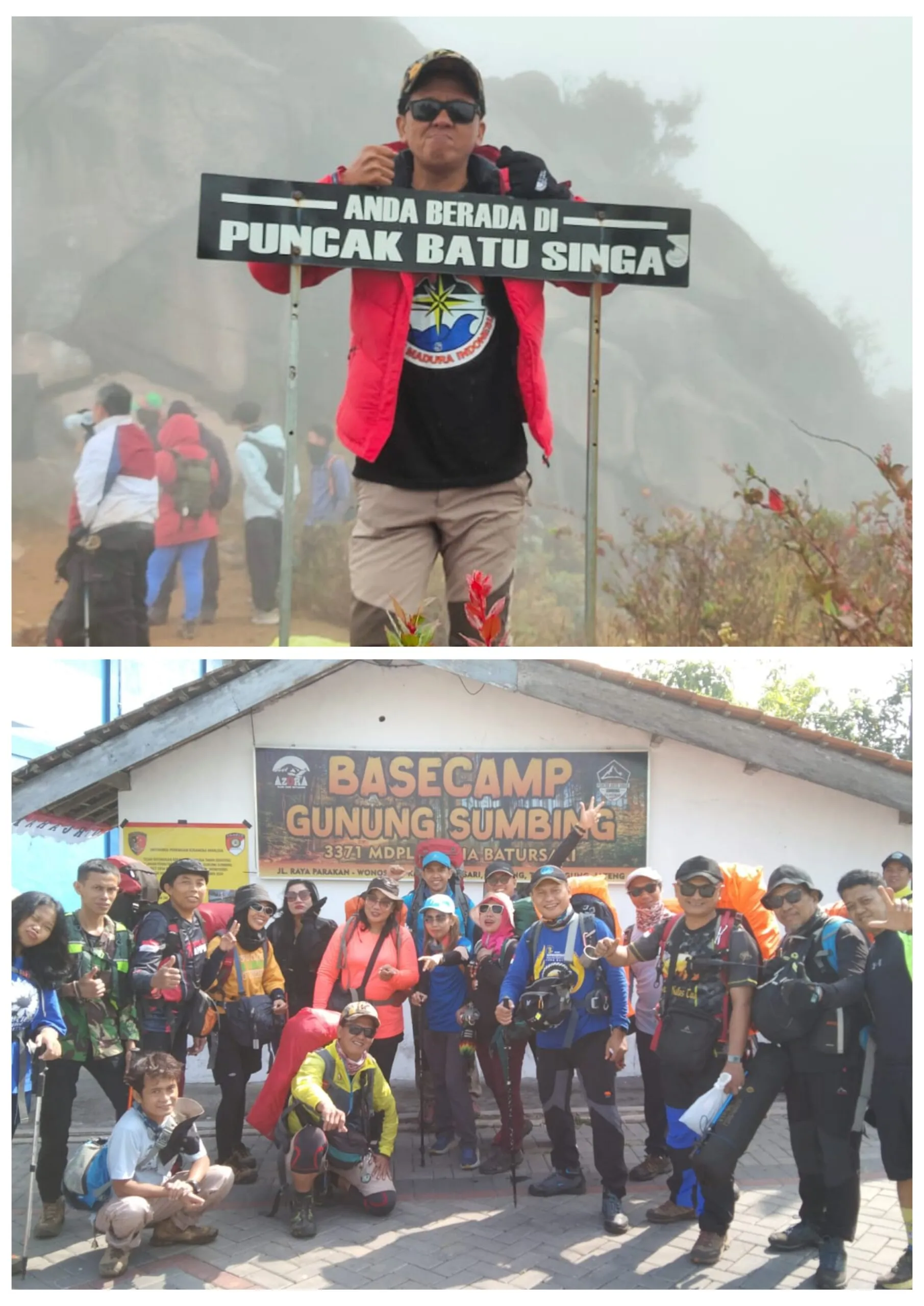 AMI dan Pendaki Nafas Tua Pecahkan Rekor Waktu Pendakian Gunung Sumbing