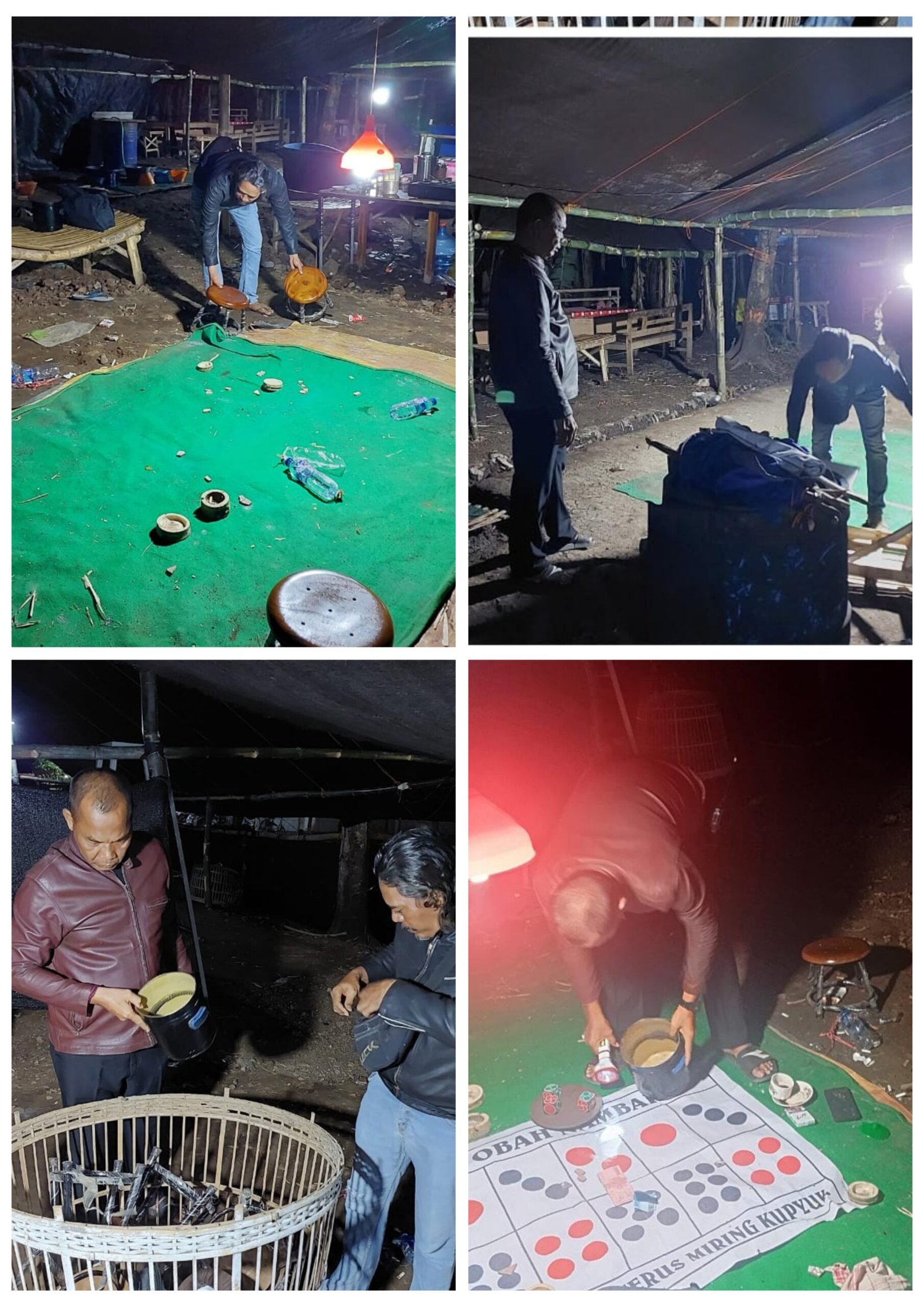 Polsek Bagor Gerebek Lokasi Judi Sabung Ayam, Temukan Uang dan Alat Judi Dadu