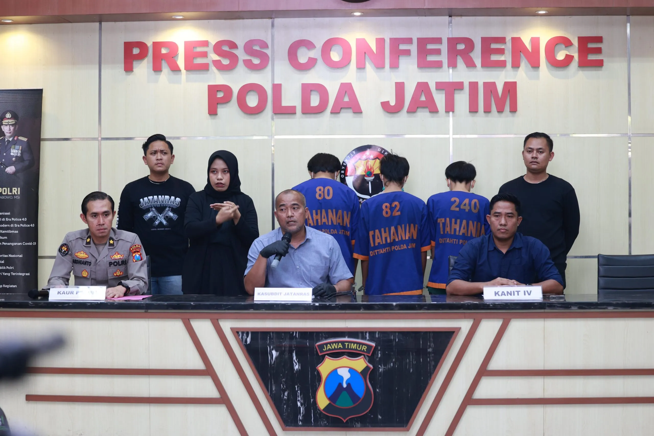 Jatanras Polda Jatim Ringkus Komplotan Begal Sadis di Pasuruan