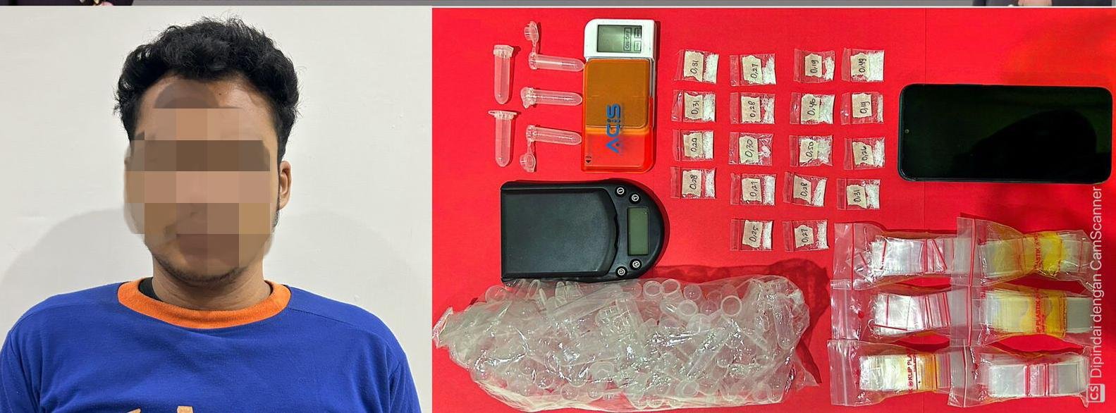 Pemuda Kediri Ditangkap, Sabu-sabu Diamankan