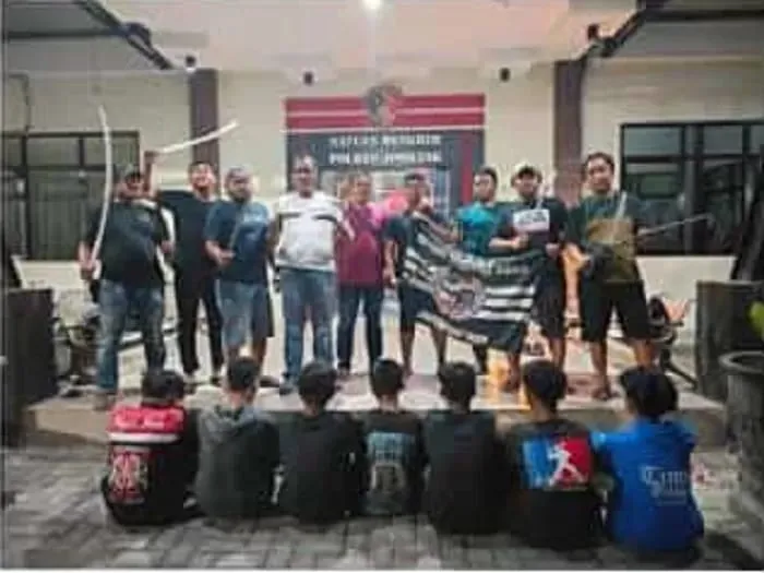 Bawa Sajam dan Curi Motor, Geng Motor Anak-Anak Jombang Diciduk