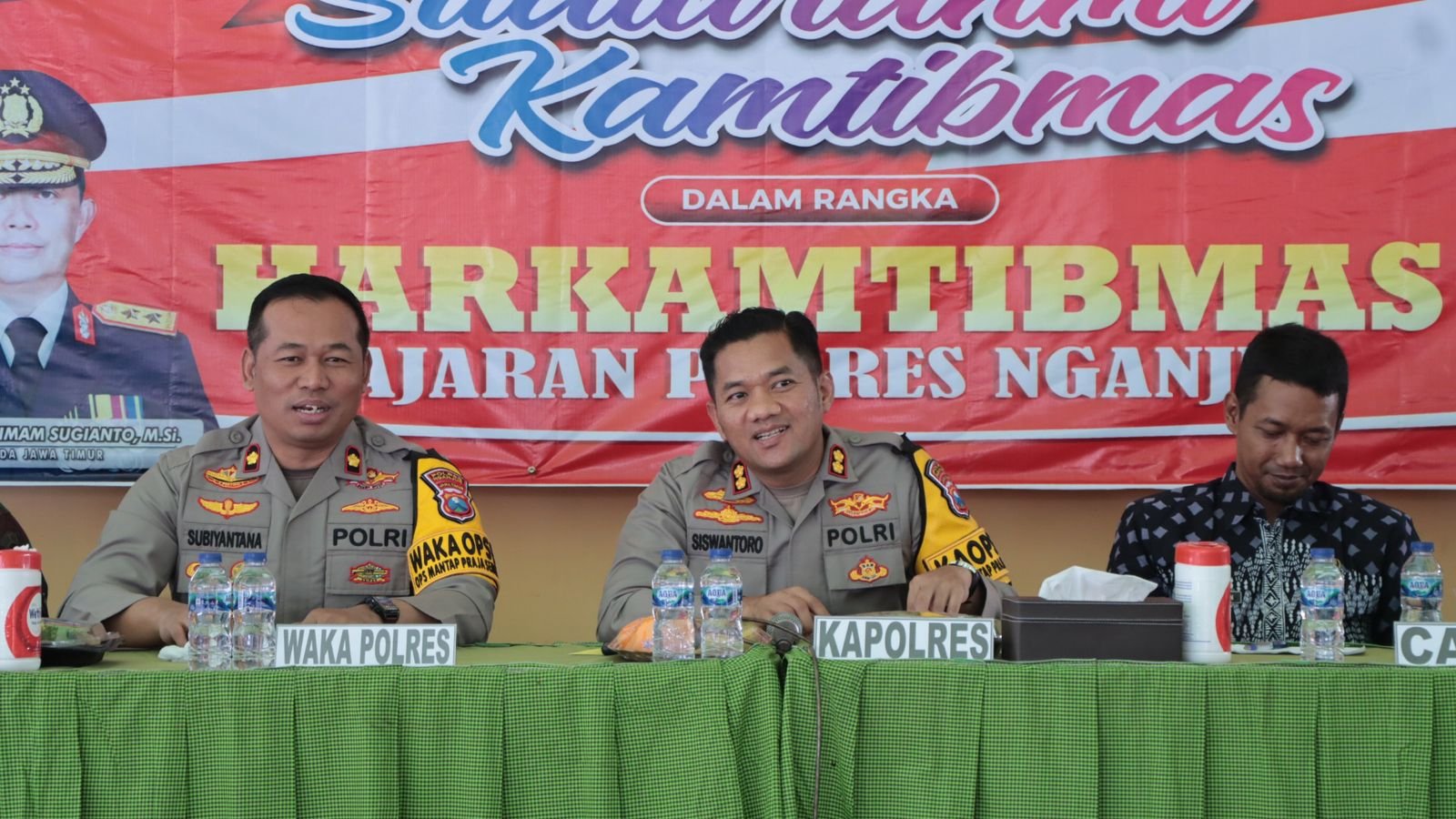 Silaturahmi Kamtibmas di Kecamatan Pace, Kapolres Nganjuk Ajak Perangi Berita Hoax 