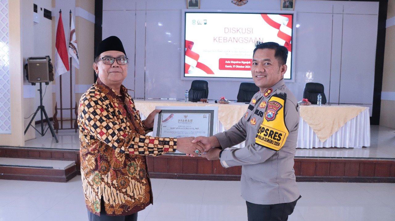 Polres Nganjuk Gelar Diskusi Kebangsaan untuk Wujudkan Indonesia Emas 2045