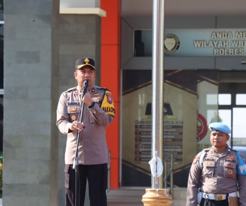 Apel Pagi, Wakapolres Gresik Ingatkan Dampak Bencana Musim Kemarau Panjang