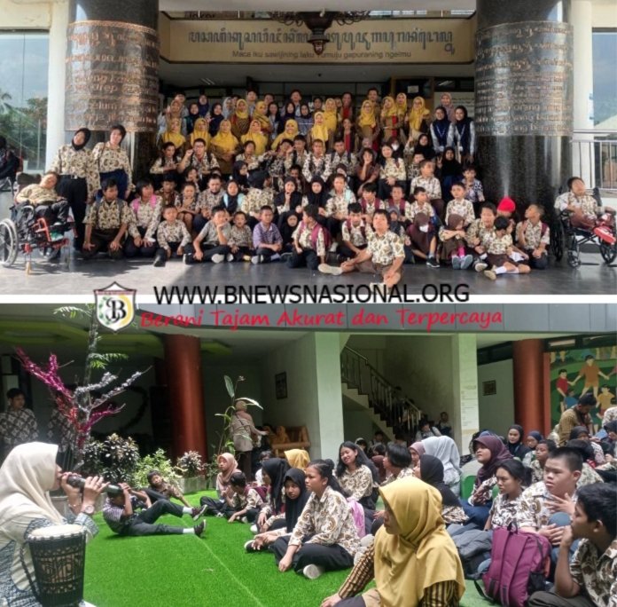 Siswa SLB Negeri I Yogyakarta Asyik Belajar di Grahatama Pustaka