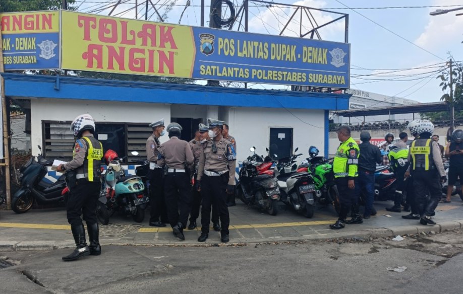 Polrestabes Gelar Operasi Lalu Lintas, Ratusan Pengendara Kena Tilang